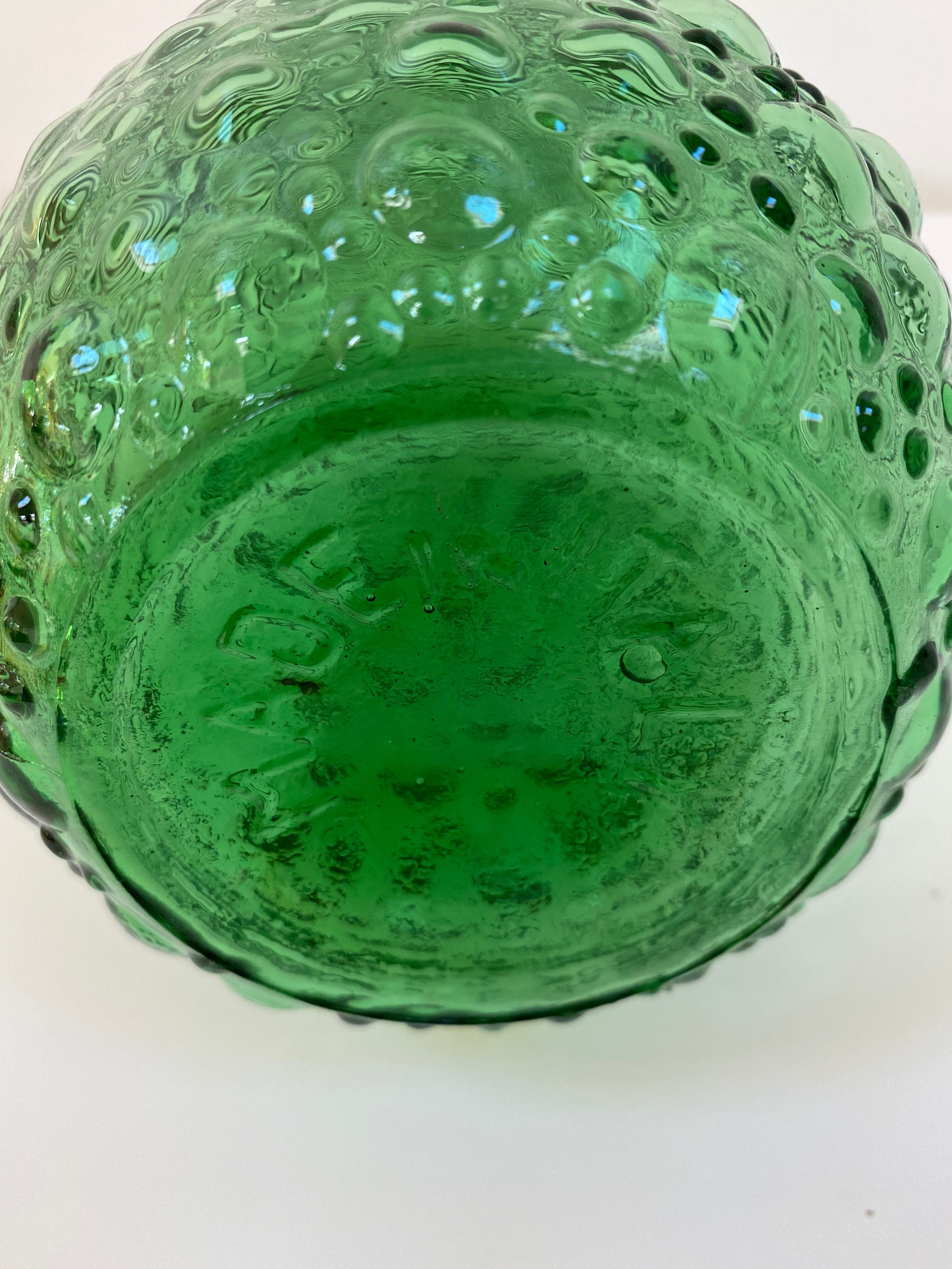 Empoli carafe with bubbled glass
