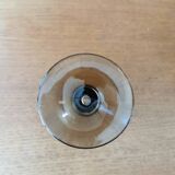 Lot de 6 verres art déco verre fumé