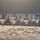 7 antique white wine/port glasses in crystal in excellent condition.
