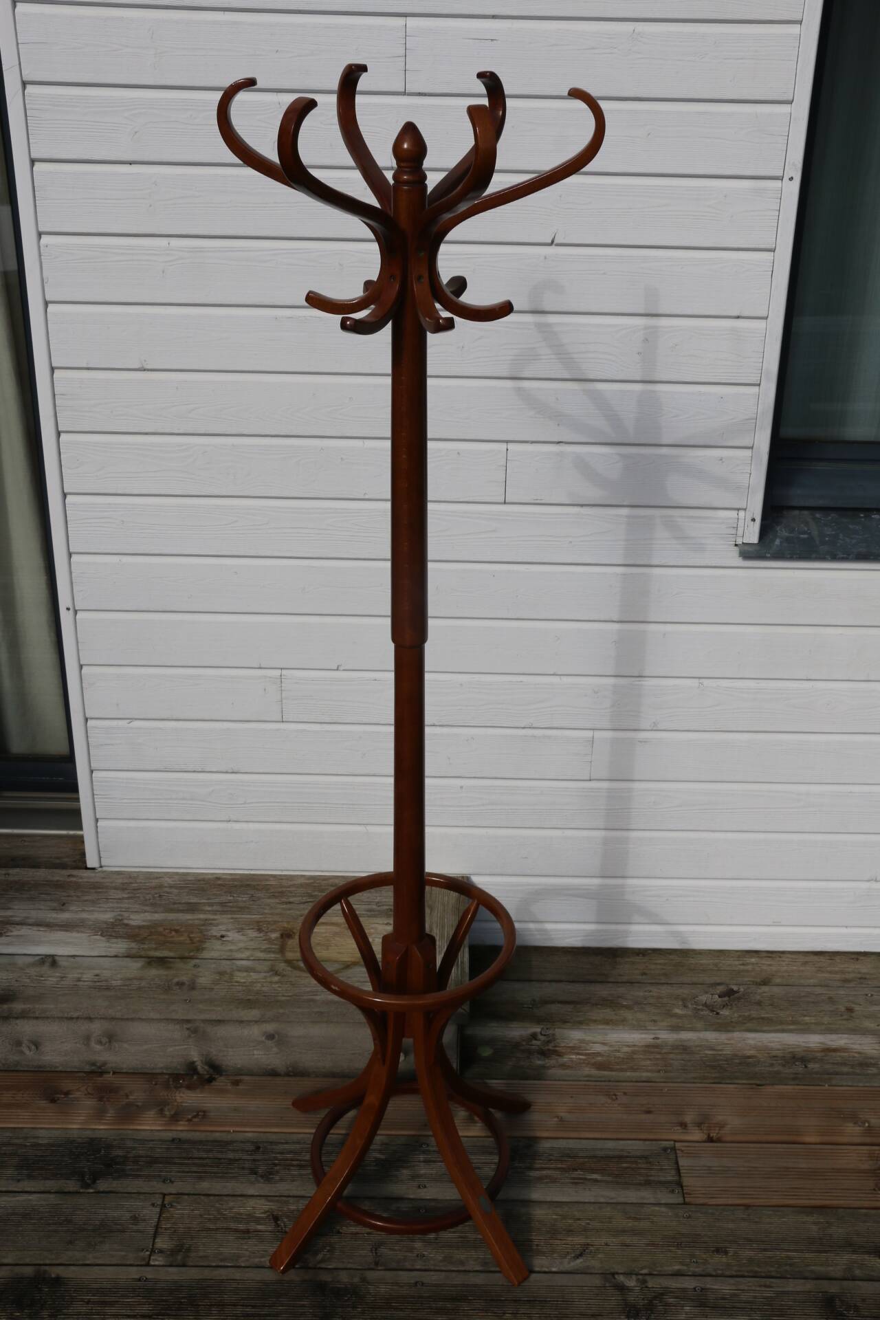 Coat rack parrot BAUMANN dark beech umbrella stand