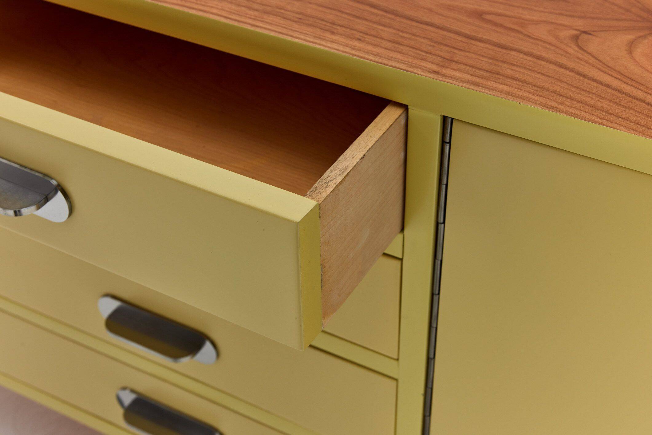 Industrial Vintage Mid-Century Sideboard, Steel, 1960s