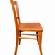 set of 4 curved wood chairs Baumann Restaurant Paris bistro 50s