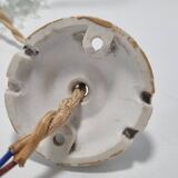 Opaline glass pendant light