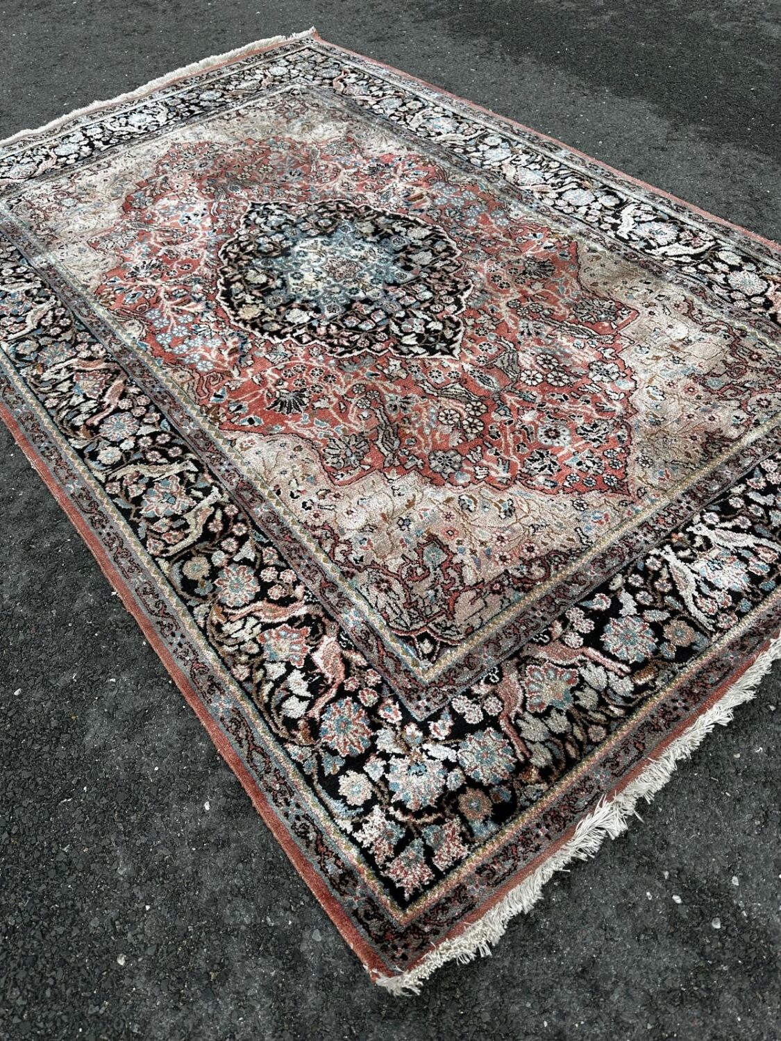Handmade Indian silk rug