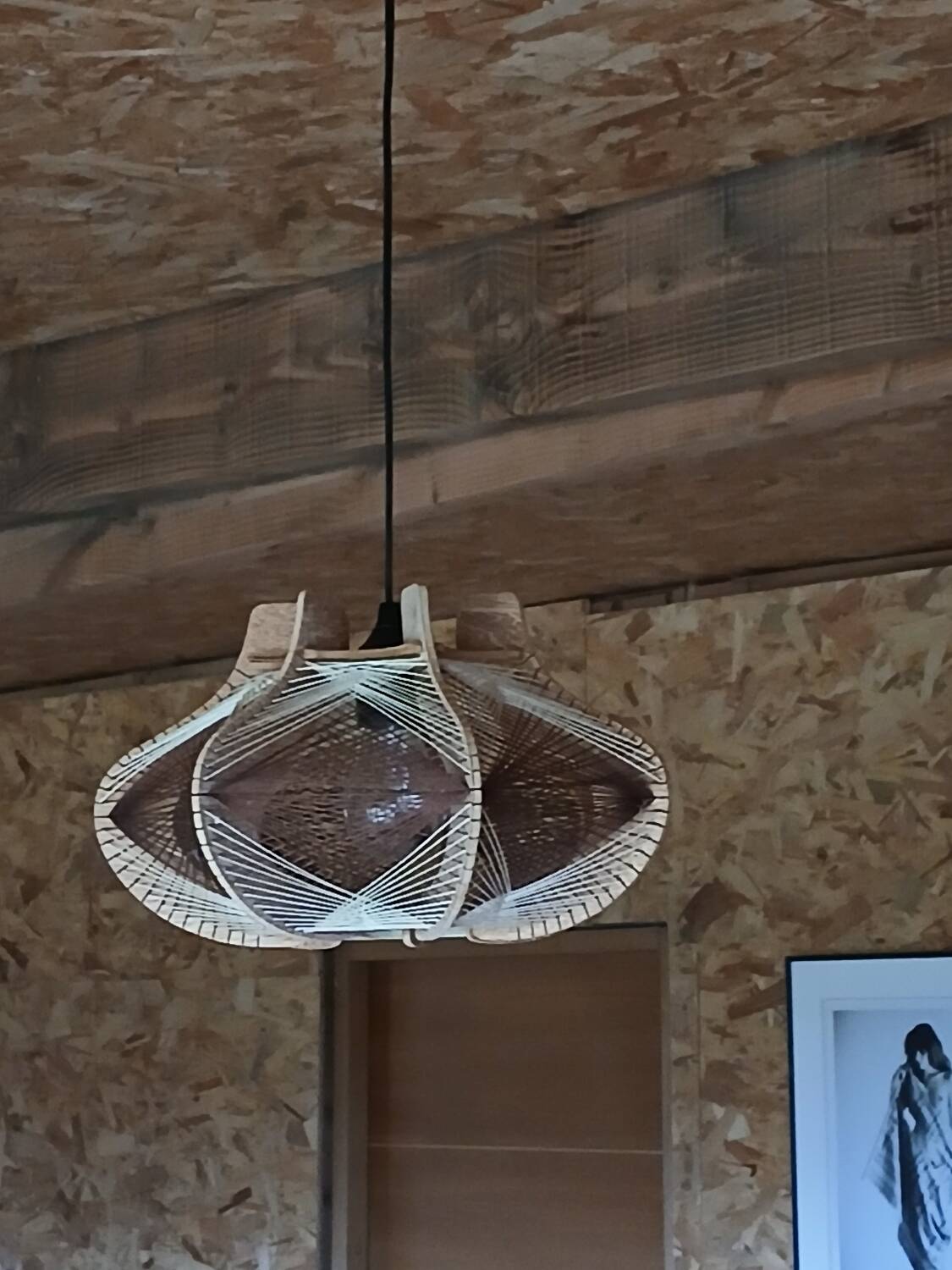Scandinavian wooden and wire suspension, years