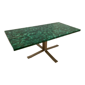 Table basse en malachite, 1970s