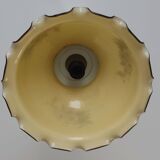 Vintage Scalloped Edge Glass Chandelier