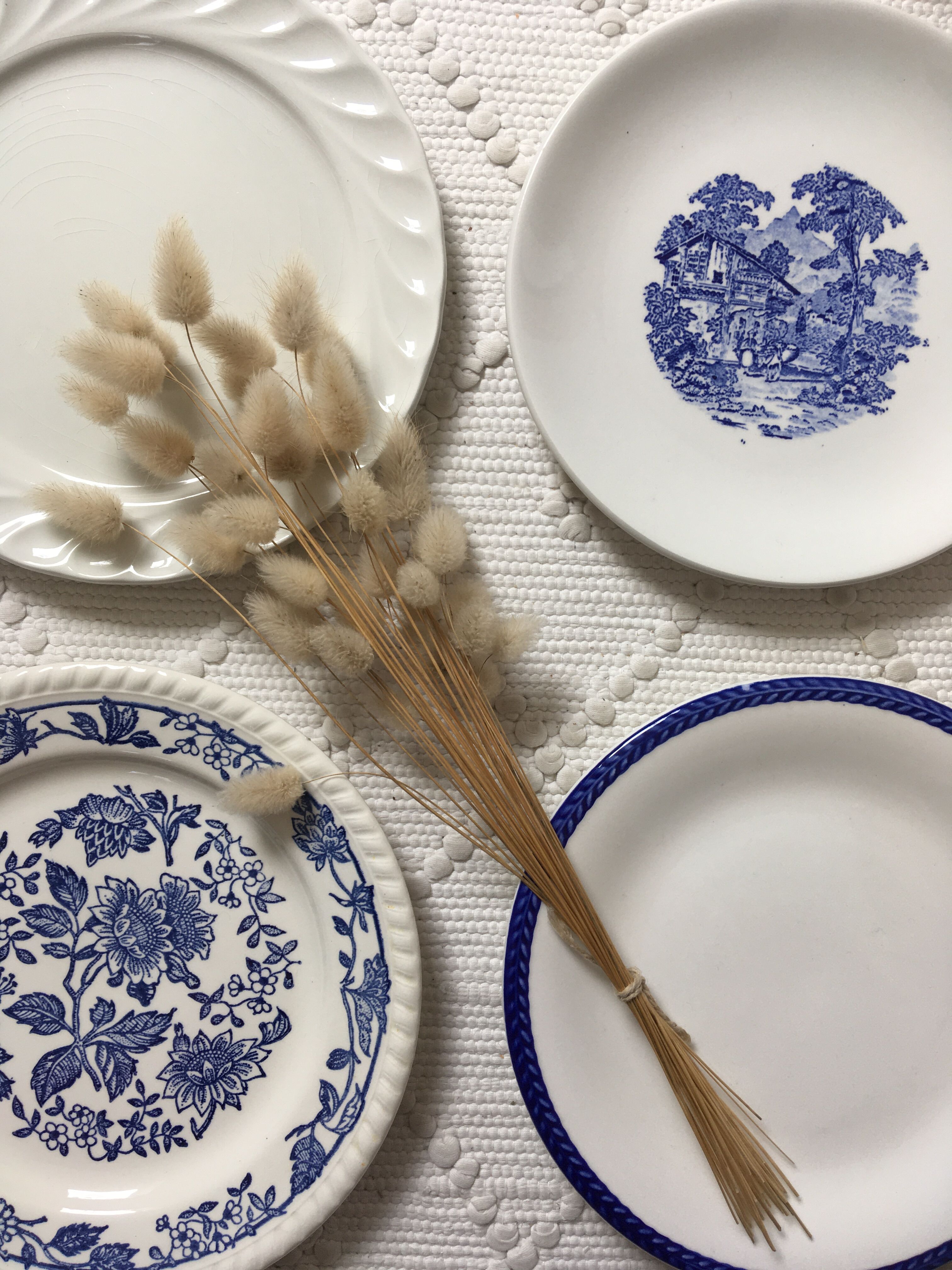 Mismatched dessert plates