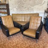 Sofa and two vintage armchairs