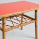 Small coffee table / Side table / Bamboo and rattan end table 1960s