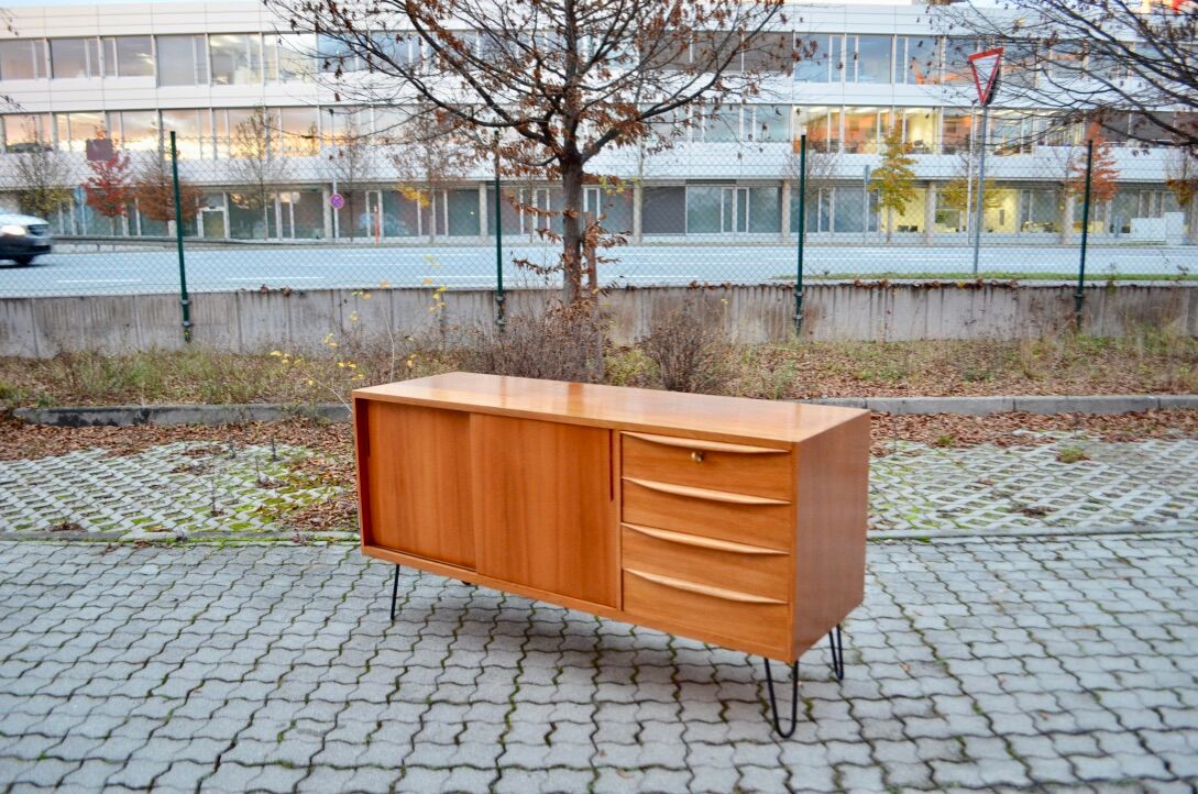 German Mid-Century Walnut Sideboard from A.M.T.