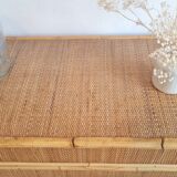 Rattan chest of drawers circa 1970 - Dal Vera
