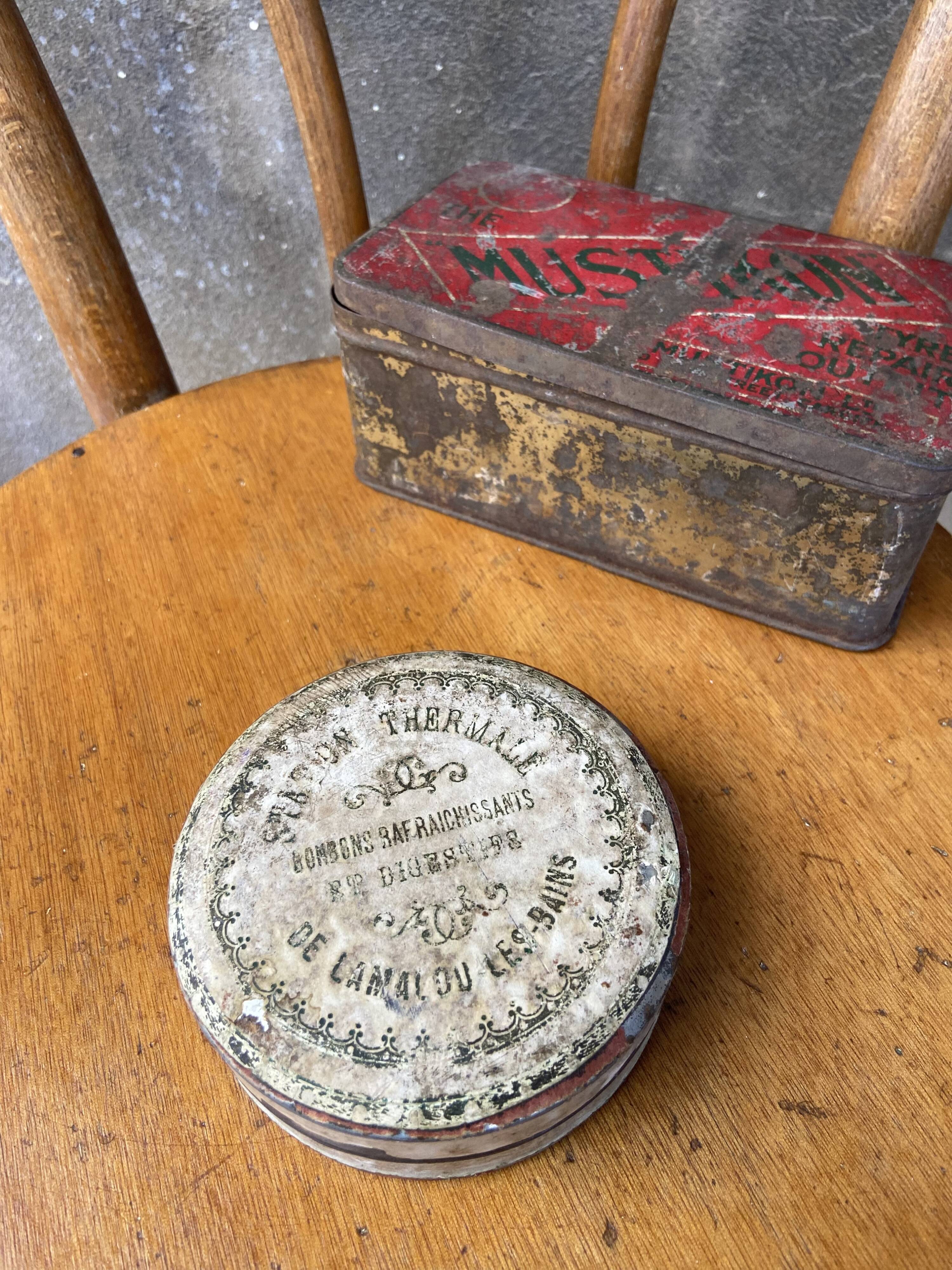 Vintage metal box "thermal soap"