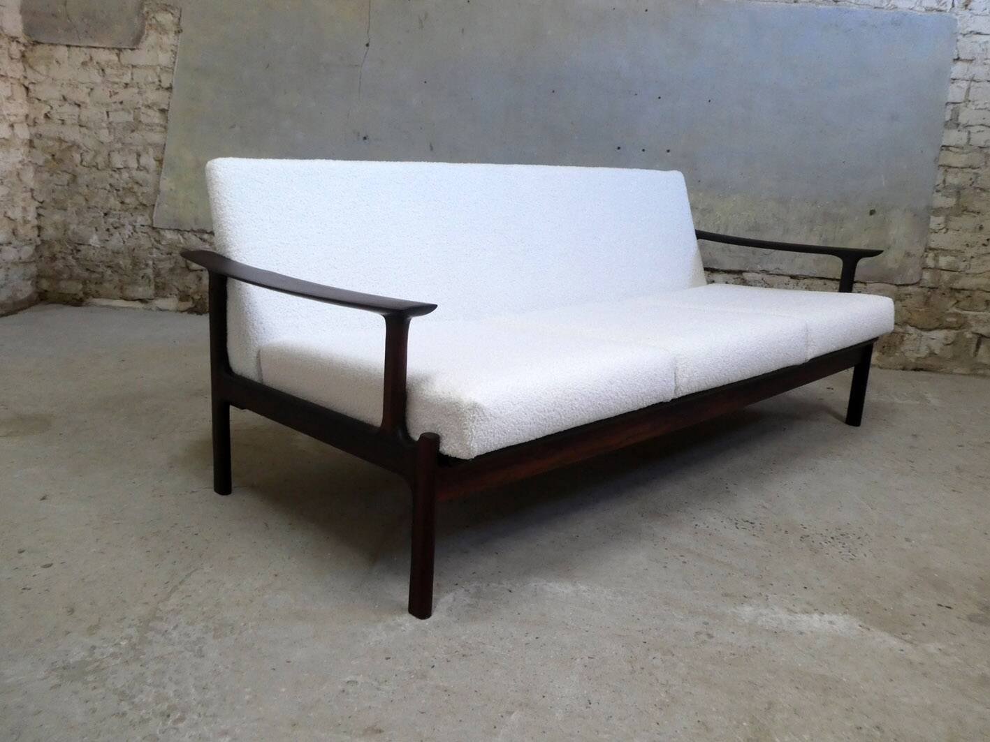Rosewood sofa by edvard valentinsen for fraska, denmark, 1960