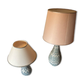 Lot de 2 Lampes en céramique – bleu et blanc – en lot ou à l'unité