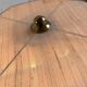 Floor lamp with teak base