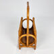 Rattan and Bamboo Magazine Rack, 1970s