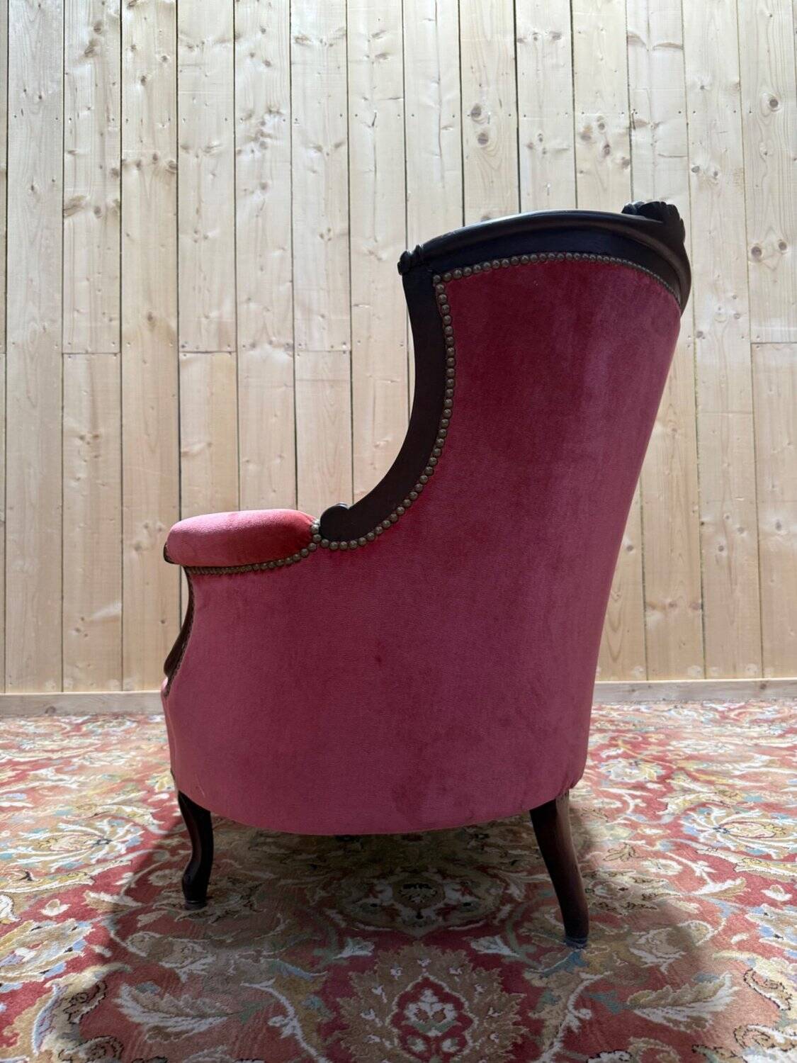 Sofa / Confidant – Louis-Philippe style, Napoleonic III era – Mahogany m