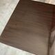 TV stand on casters, 2 brown Formica shelves, 1960s