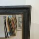 Mirror in black molded wood 109x93 Napoleon III era