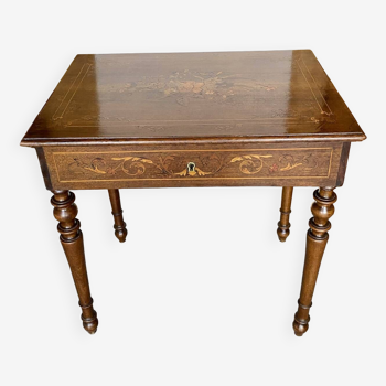 20th century inlaid side table