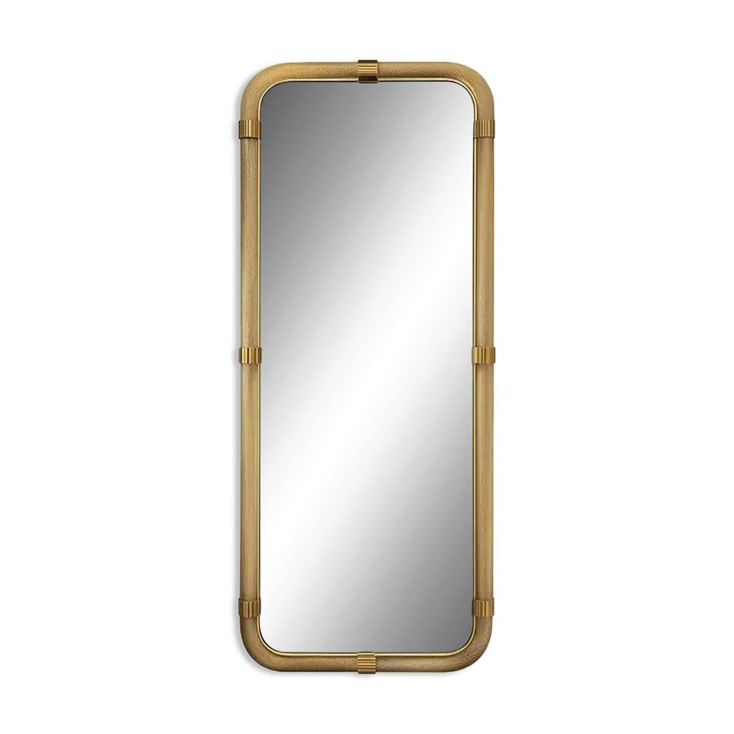 Venetian "Torciglione" Torchon Murano Glass Wall Mirror in Barovier Style