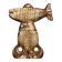 Decorative fish holder in studio pottery by Haico Nitzsche for Søholm, 1960s.