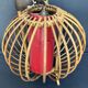 Wicker hanging lamp