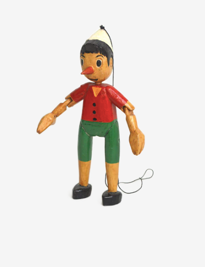 Pinocchio wooden puppet