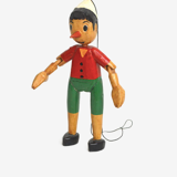 Pinocchio wooden puppet