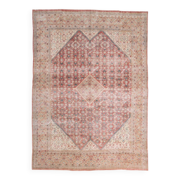 Tapis persan classique rouge et vert 9x12, 274x378 cm