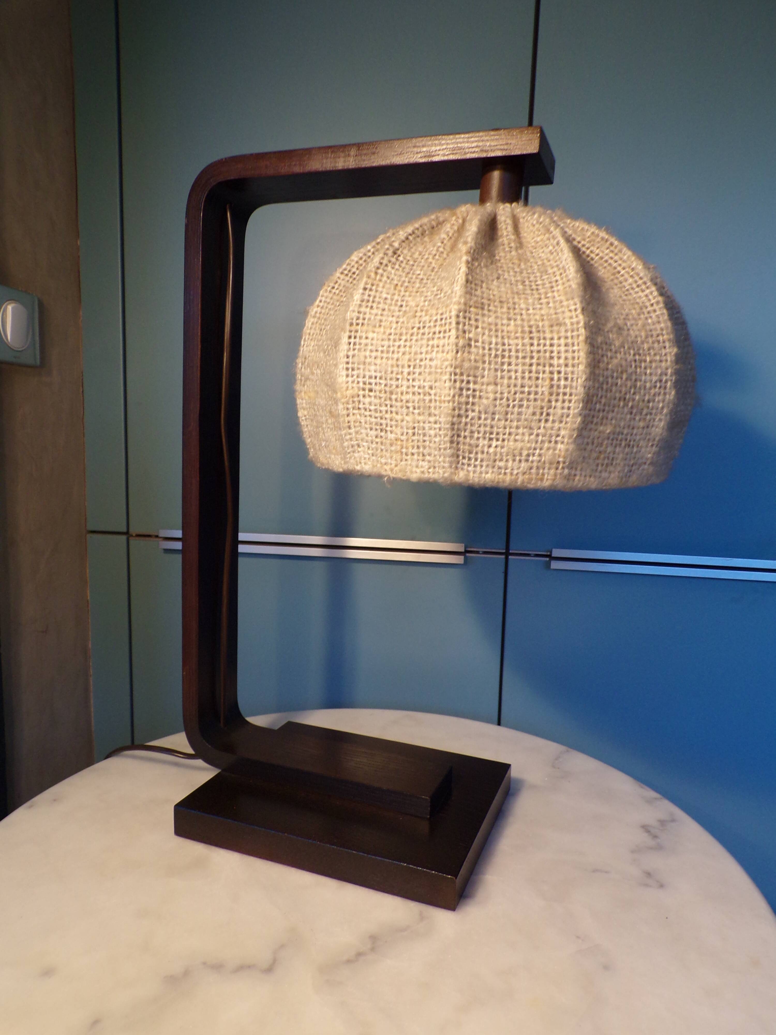 Scandinavian wooden lamp