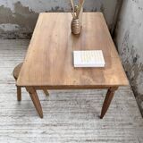 1950s walnut bistro farmhouse table