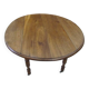 Round kitchen table with shutters in solid oak, 1900