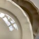 Set of 10 plates ivory of sarreguemines with godrons