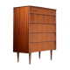 Commode en teck et laiton