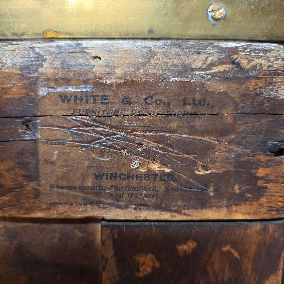 Antique English Mahogany Campaign Chest Of Drawers, 1820/30s