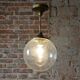 Mid-Century Chandelier in Brass and Glass, Czech, 1960s