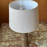 Iced brown table lamp
