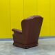 Original English Chesterfield Wingback Chair - Vintage Cognac Leather