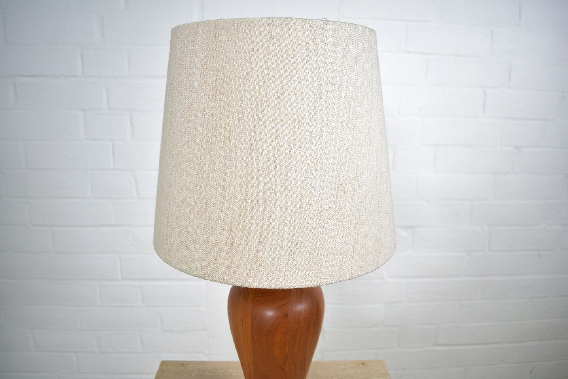 Danish table lamp by Dyrlund 1970s teak Scandinavian vintage