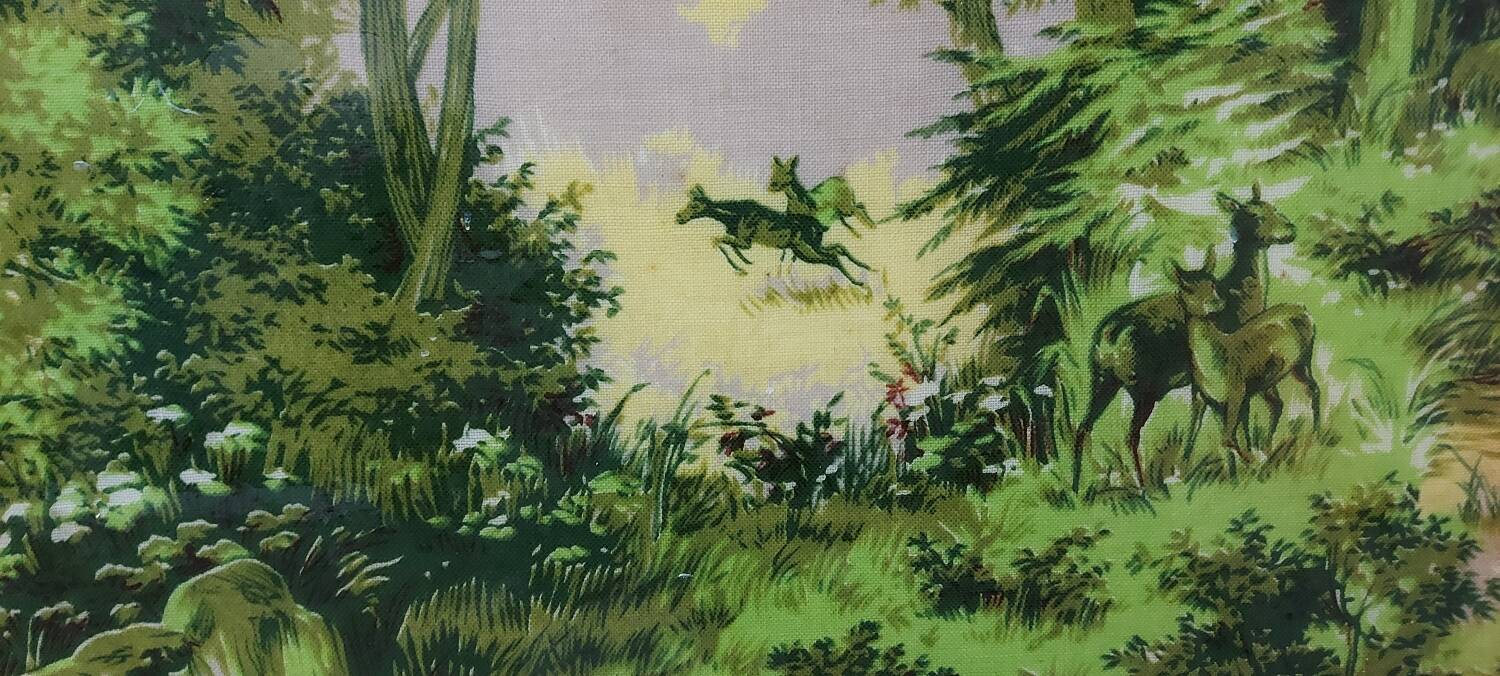 Tray 50s forest scene