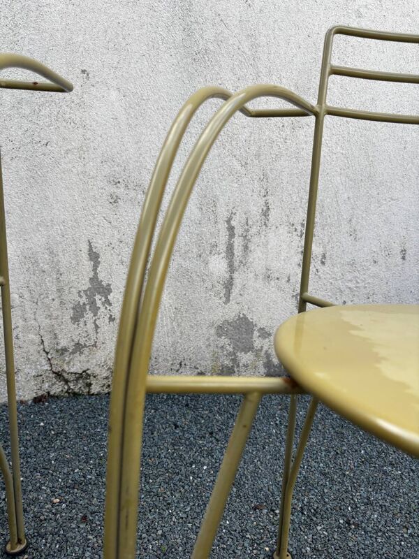 3 chaises « lune d'argent » par Pascal Mourgue pour Fermob, 1985