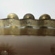 Candle holder "wave-shaped" in brass 60s 70s
