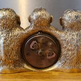 Clock / alarm clock from LANCEL - The 3 monkeys of wisdom