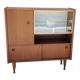 Scandinavian vintage teak display cabinet