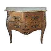 Two-drawer sautéuse in Louis XV style, stamped Skalski.
