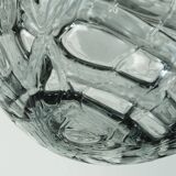 No. 2 of 2 - elegant doria pendant lamp clear and smoke grey 60s 70s