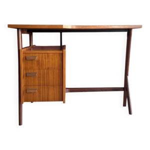 bureau vintage teck & - acajou