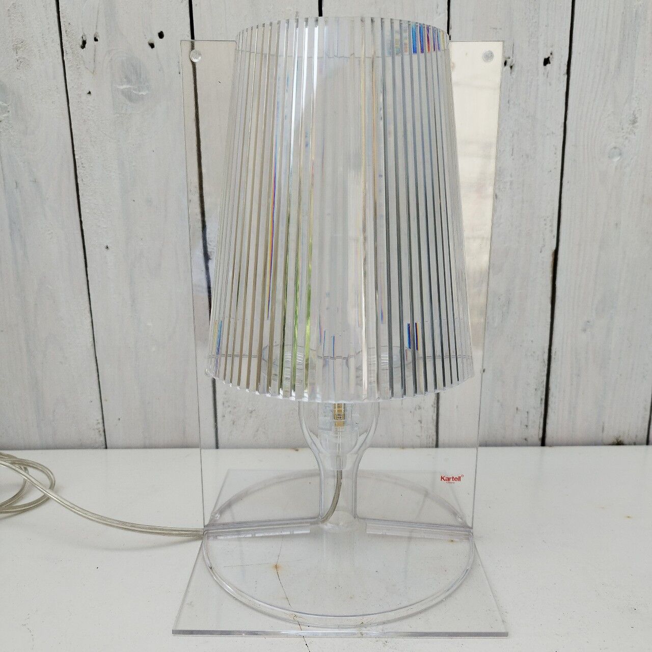 Table lamp Kartell model take, trendy design